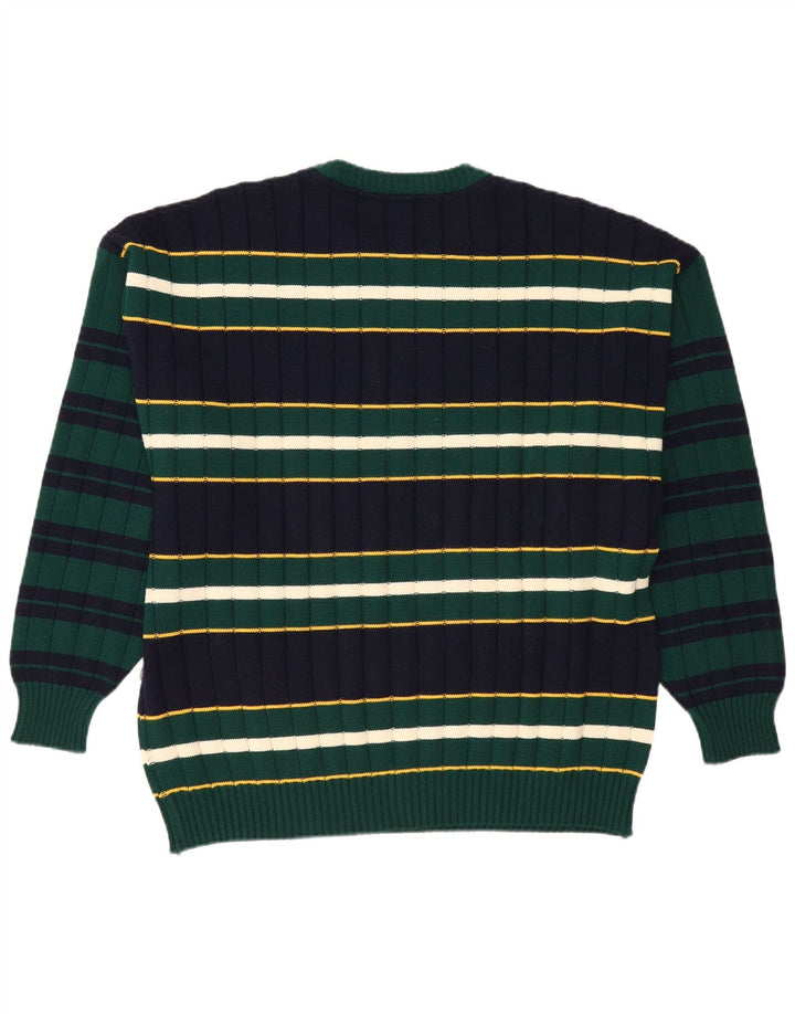 Мужской свитер с круглым вырезом White Sails 2XL Темно-синий в полоску