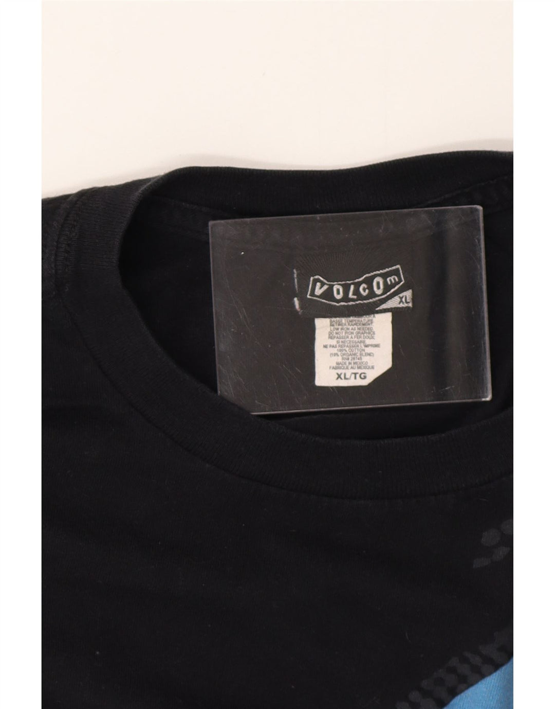 Мужская футболка с рисунком VOLCOM XL, черный хлопок