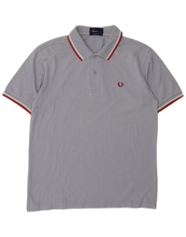 Мужская рубашка-поло Fred Perry, хлопок среднего серого цвета