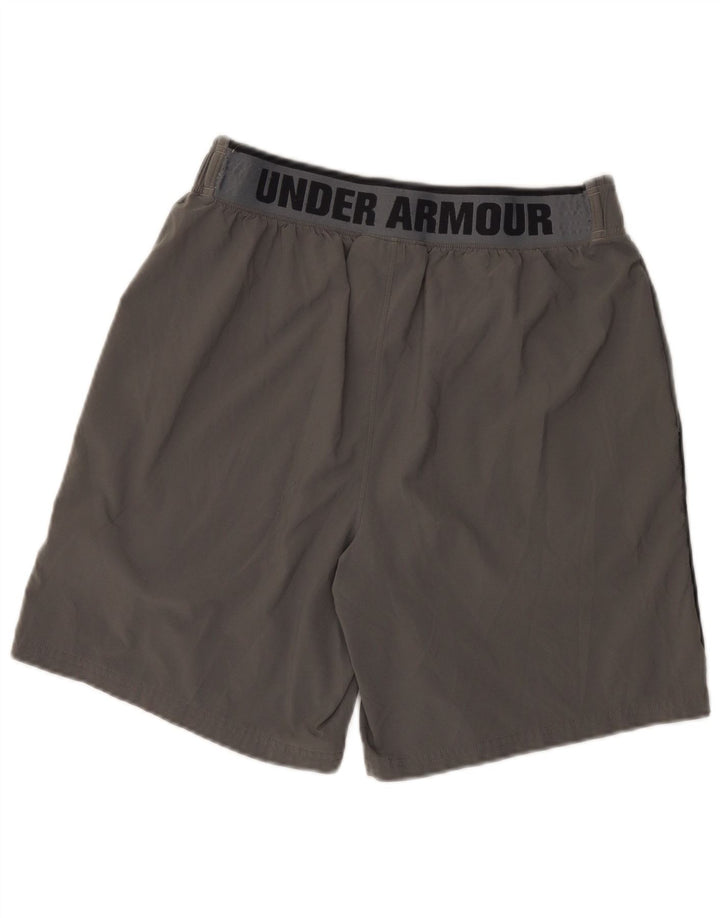 Мужские спортивные шорты с рисунком Under Armour, большие, серые