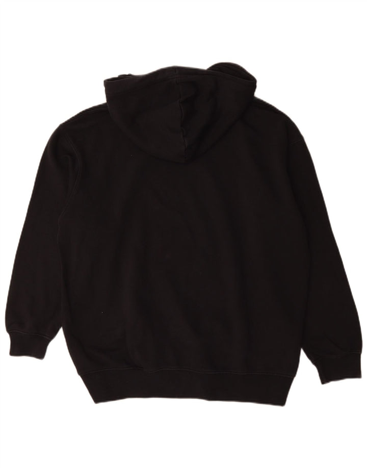 Мужской джемпер с капюшоном Nike Oversized, маленький черный, хлопковый