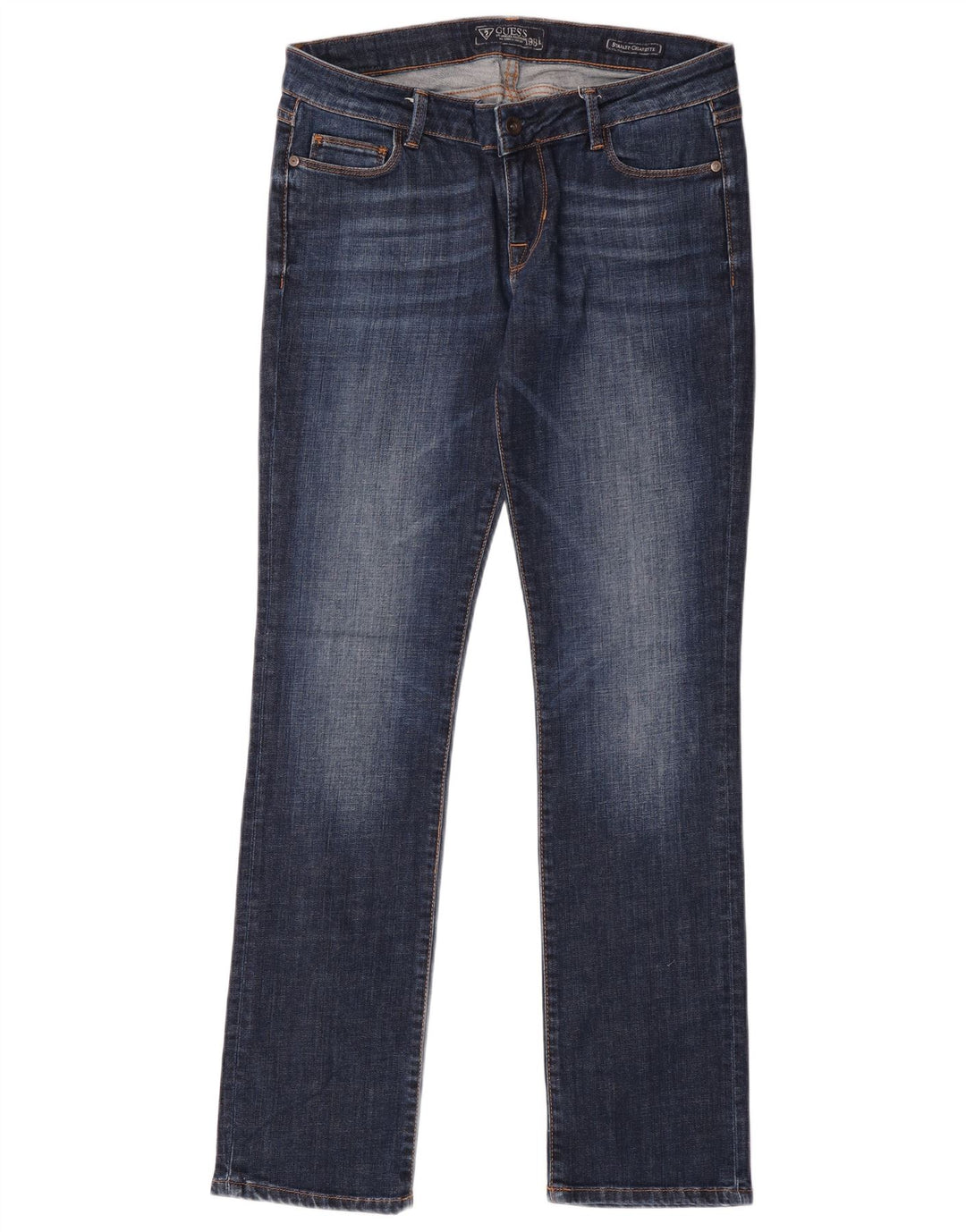 Женские прямые джинсы Guess Starlet W30 L32, синие, хлопок