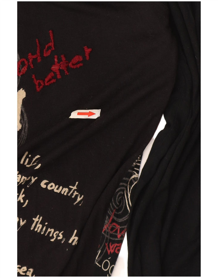 Женская туника с рисунком Desigual, маленькая черная бабочка