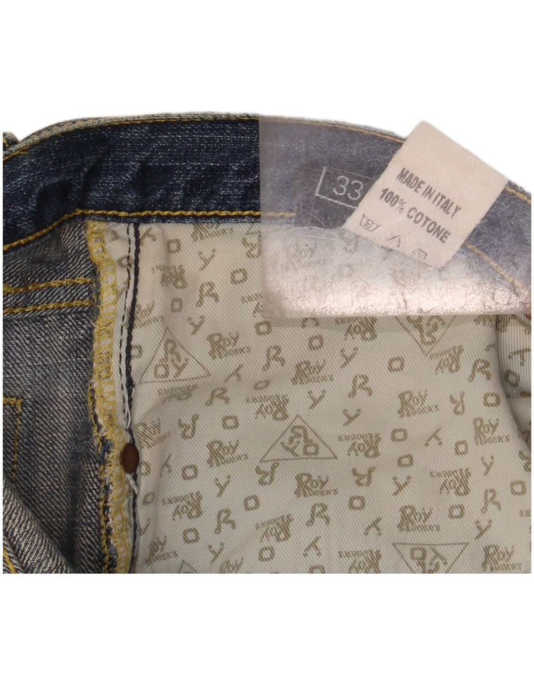 Мужские прямые джинсы ROY ROGERS De Luxe W33 L36, синий хлопок