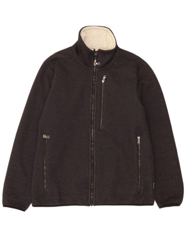 Jack Wolfskin Mens Bomber Jacket UK 40 Medium Black Polyester