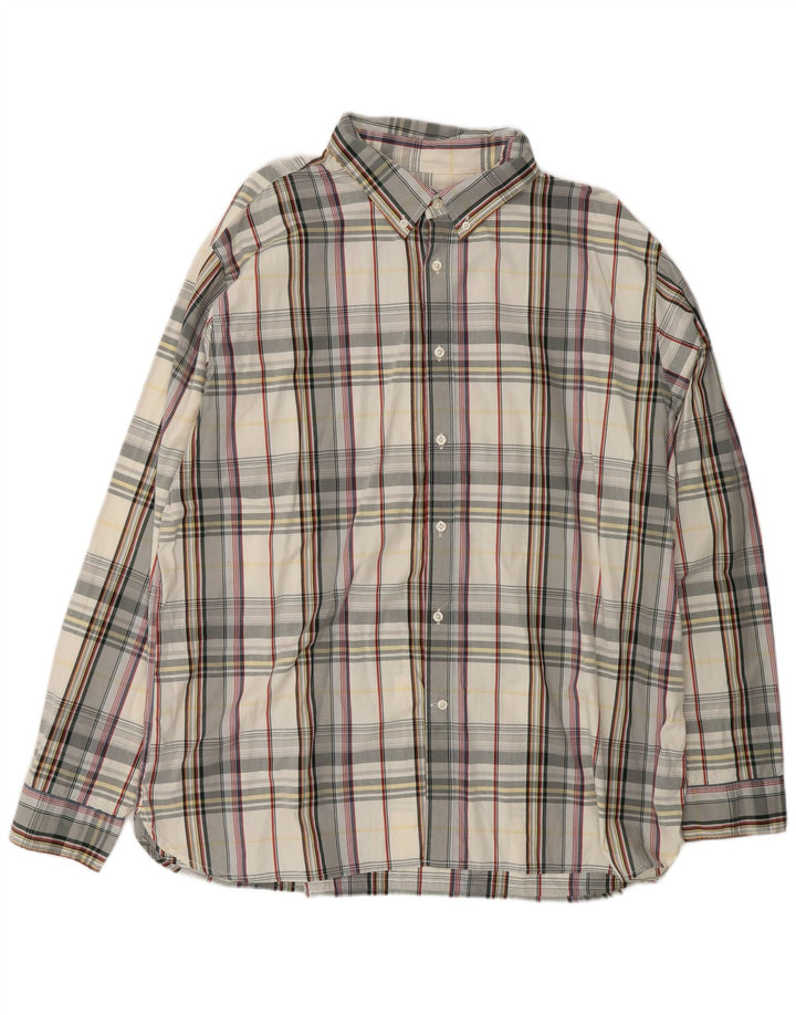 DOCKERS Мужская рубашка 2XL в разноцветную клетку, хлопок