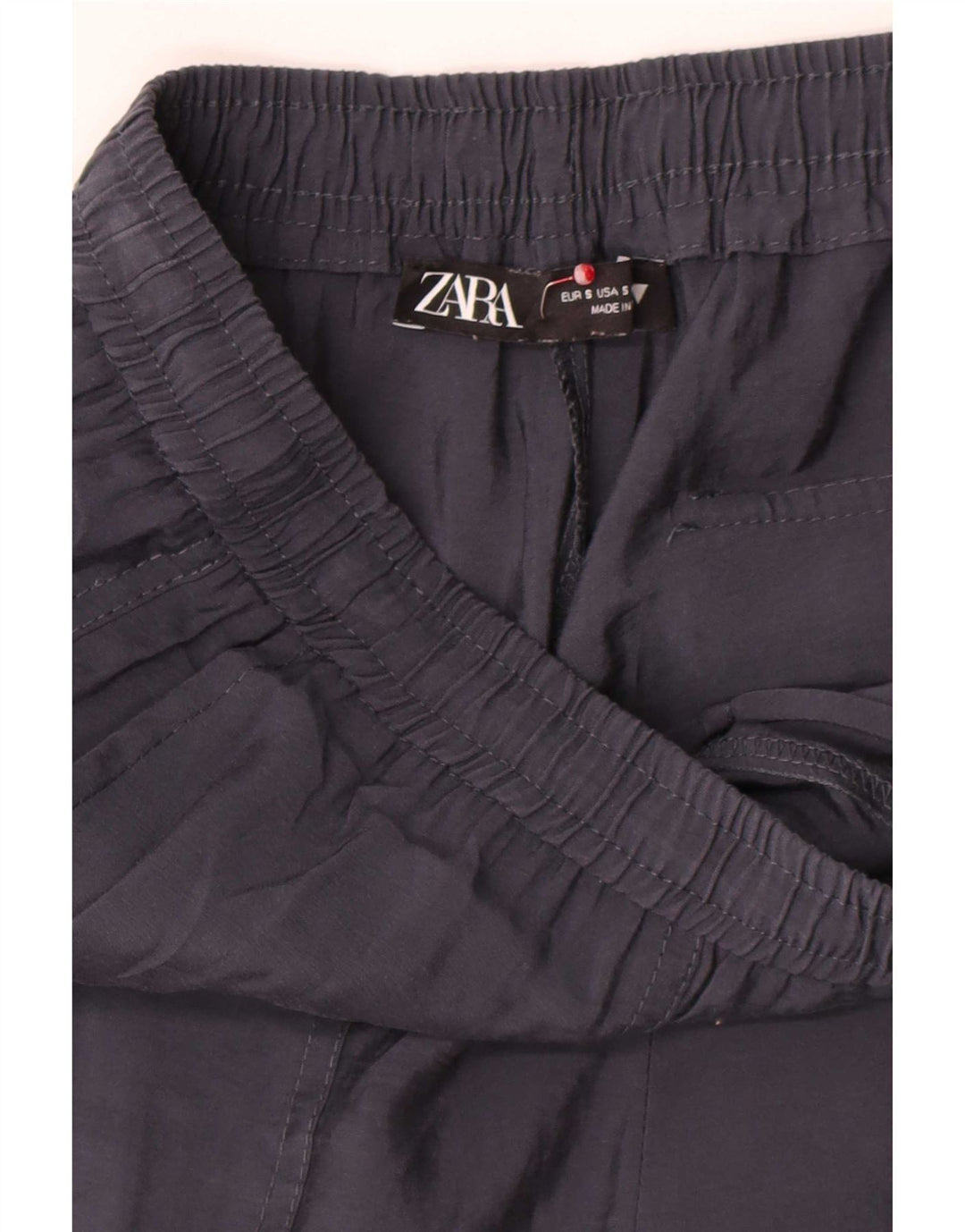 Женские прямые укороченные брюки Zara, маленькие W28 L25, серые