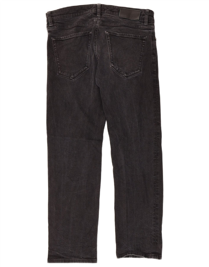 Мужские прямые джинсы Hugo Boss W32 L27, серый хлопок