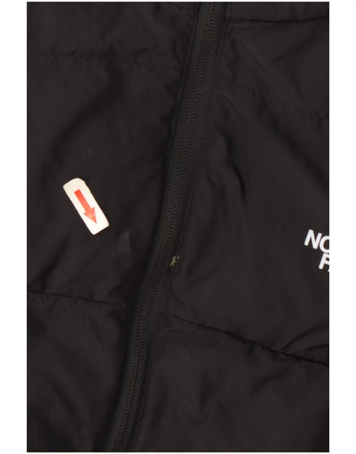 Стеганая куртка с капюшоном для мальчиков The North Face, 14–15 лет, размер XL, черный полиэстер