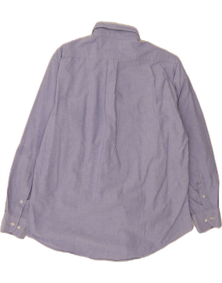 BENETTON Mens Shirt Large Blue Cotton Vintage Benetton and Second-Hand Benetton from Messina Hembry 