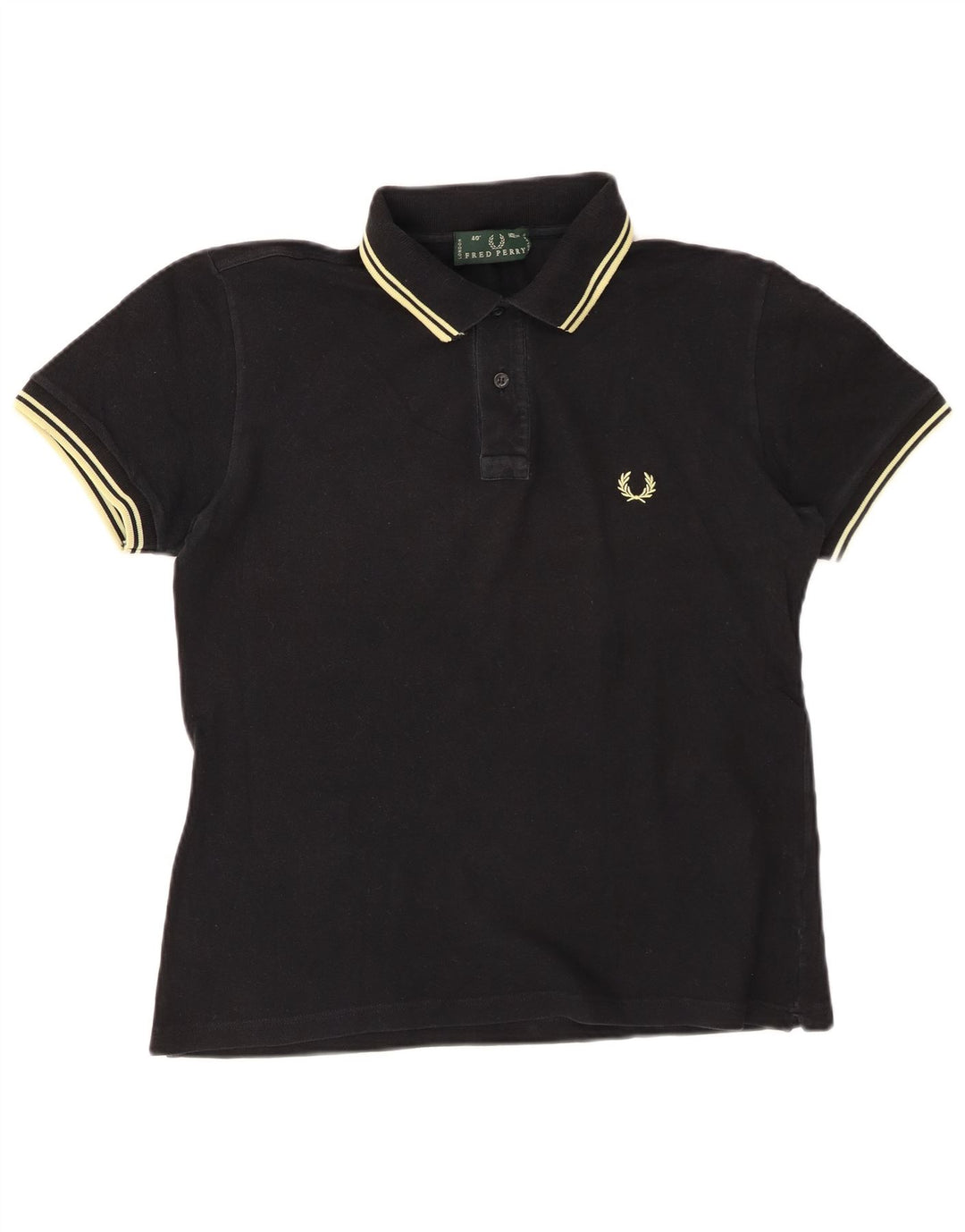 Мужская рубашка поло FRED PERRY, хлопковая, среднего размера, черная