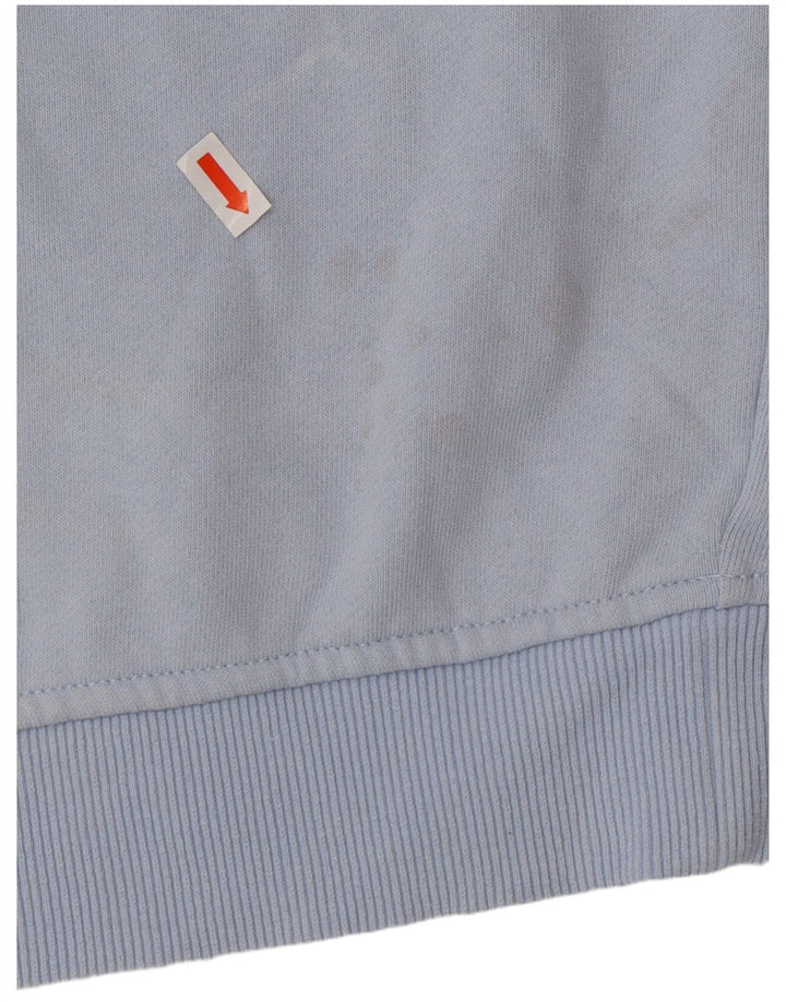 Женский свитер FILA с рисунком, Великобритания 14, средний синий, хлопок с цветными блоками