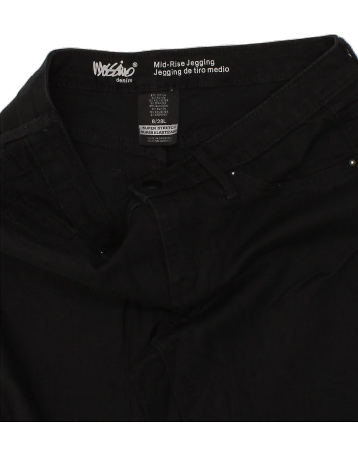 MOSSIMO Womens Mid Rise Jegging Jeans US 6 Medium W28 L32  Black Cotton Vintage Mossimo and Second-Hand Mossimo from Messina Hembry 