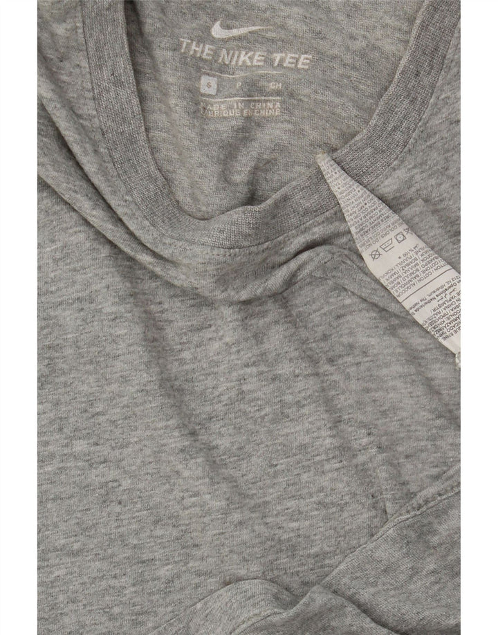 NIKE Womens T-Shirt Top UK 10 Small Grey Cotton Vintage Nike and Second-Hand Nike from Messina Hembry 