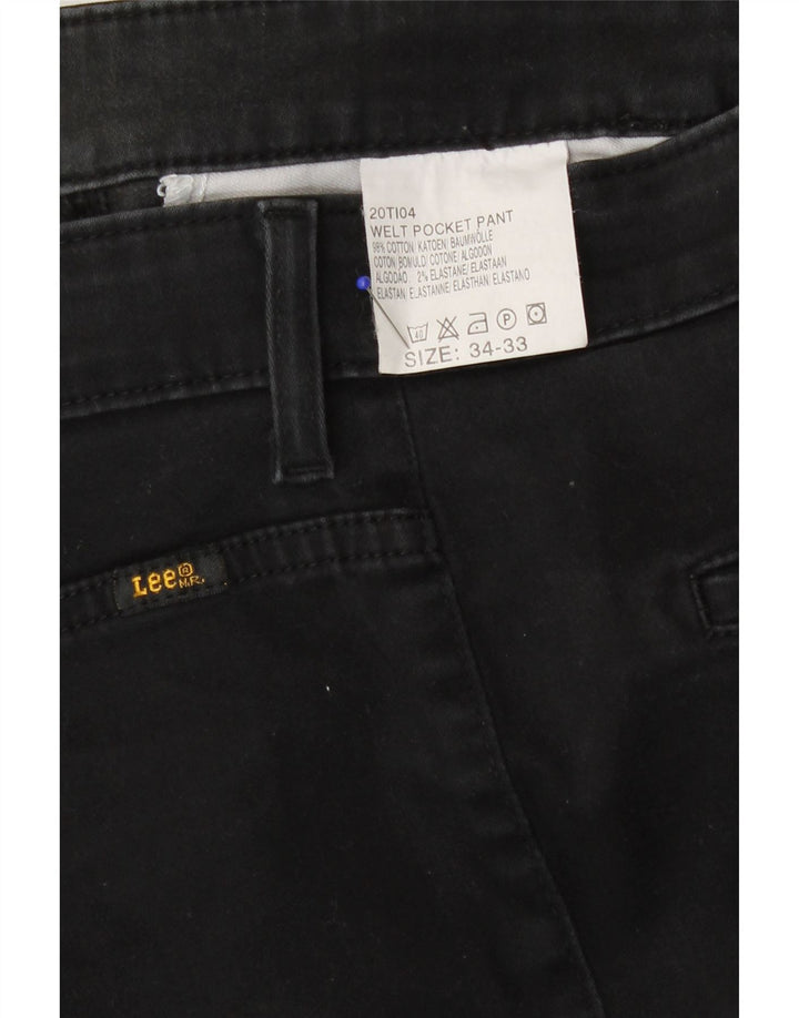 Женские прямые джинсы Lee W34 L28, черный хлопок