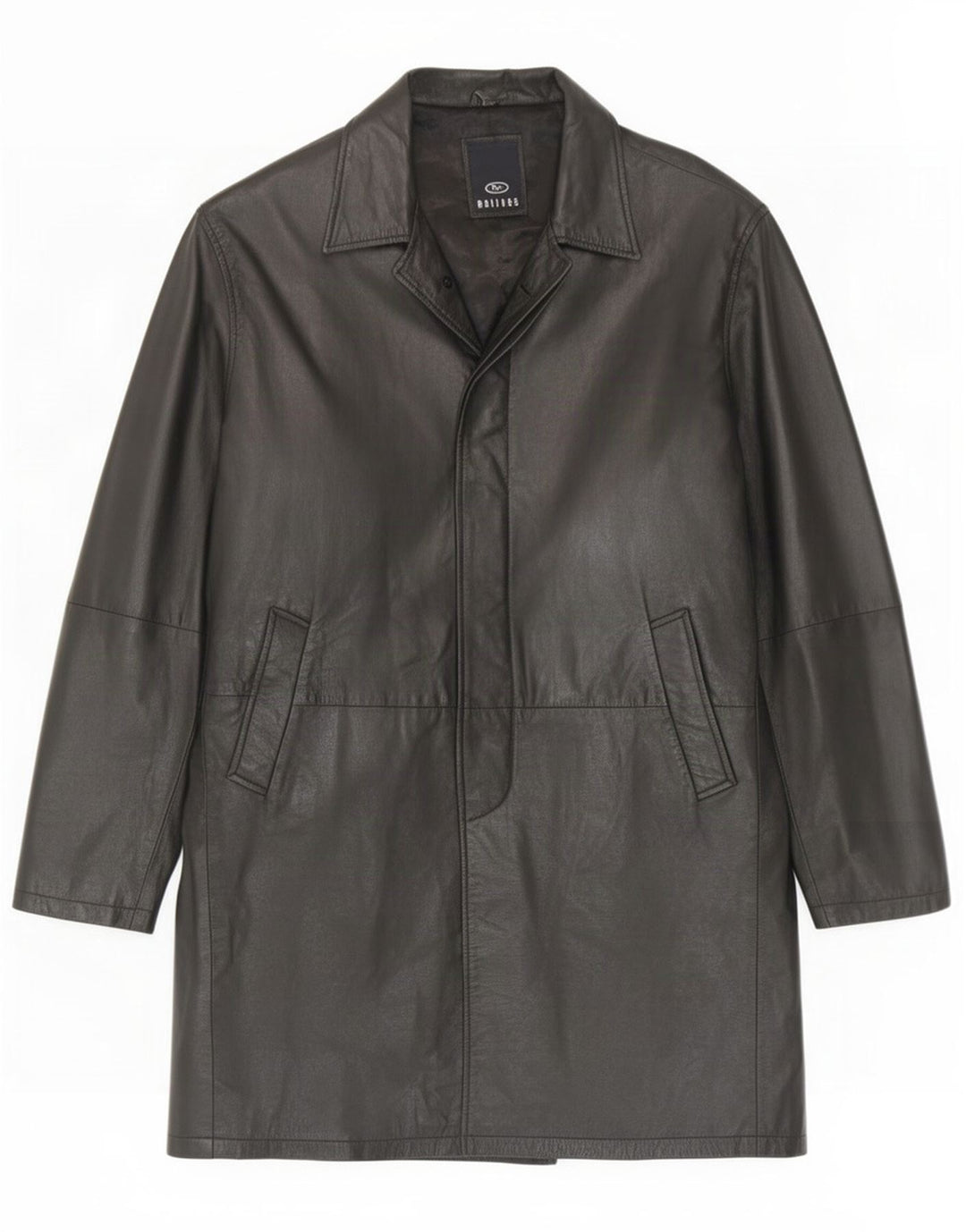 Мужское кожаное пальто Matinee UK 44 2XL, черное