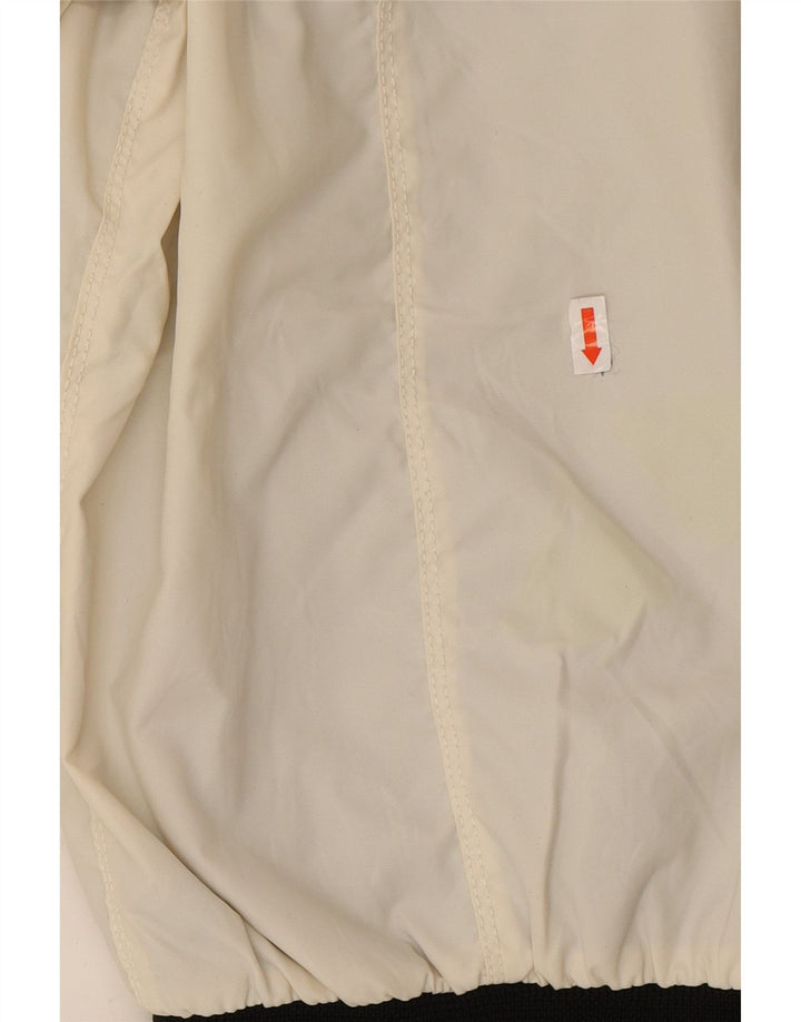 REFRIGIWEAR Womens Bomber Jacket UK 14 Medium Off White Colourblock Nylon Vintage Refrigiwear and Second-Hand Refrigiwear from Messina Hembry 