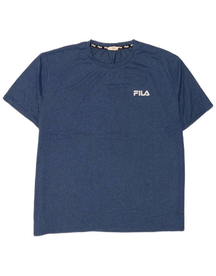 Мужская футболка Fila Top 4XL Темно-синий полиэстер