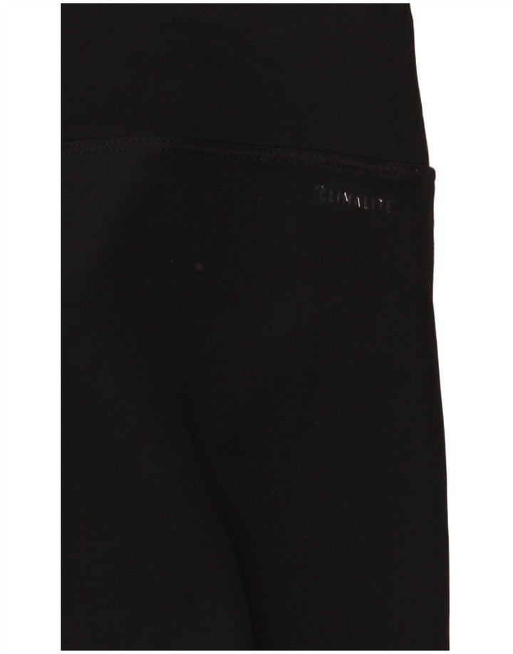 Женские леггинсы-капри ADIDAS Climalite UK 10, маленькие черные, полиэстер