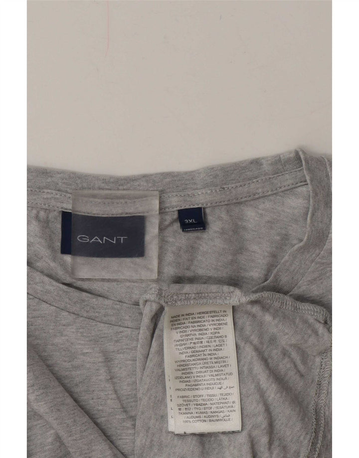 Мужская футболка Gant Top 3XL, серый хлопок в крапинку
