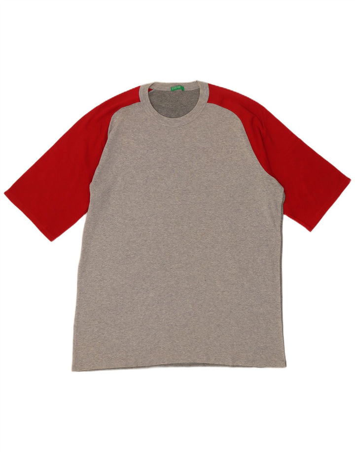 BENETTON Мужская футболка Top Medium Grey Colourblock