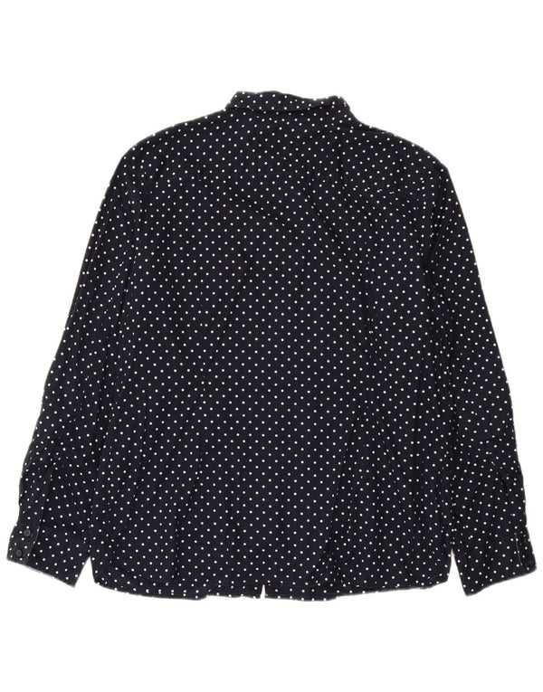 Женская рубашка классического кроя Tommy Hilfiger 2XL, темно-синяя, хлопковая в крапинку