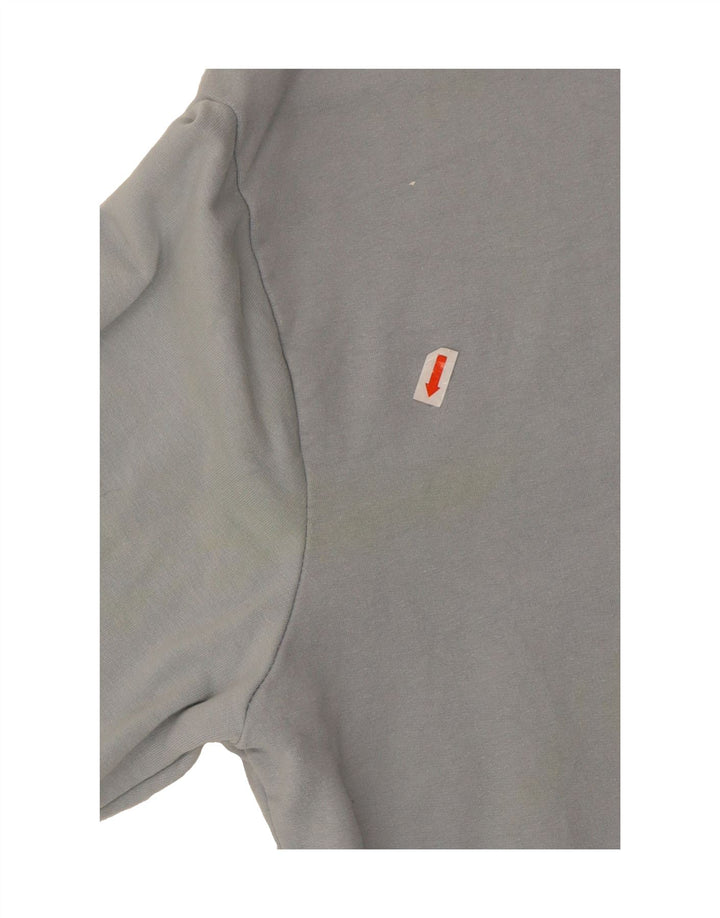 FILA Womens Oversized Sweatshirt Jumper UK 10 Small Grey Cotton Vintage Fila and Second-Hand Fila from Messina Hembry 