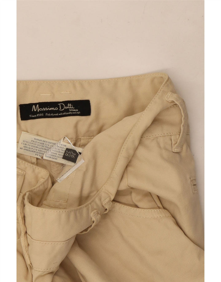 Massimo Dutti Женские повседневные шорты EU 36 Small W27 Бежевые хлопковые