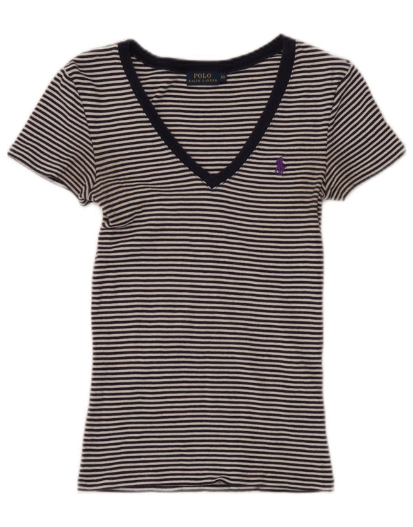 Женская футболка с коротким рукавом Ralph Lauren Top UK 4 XS Темно-синий морской цвет