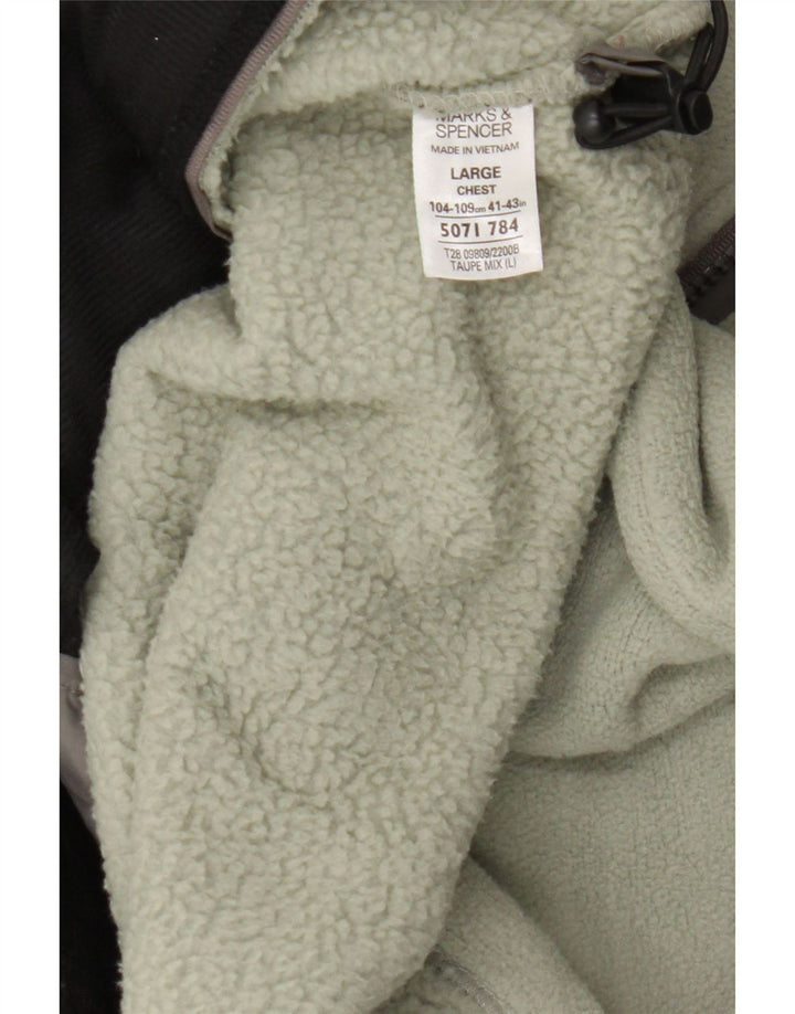 Мужская флисовая куртка Marks & Spencer Blue Harbour UK 40, большая зеленая