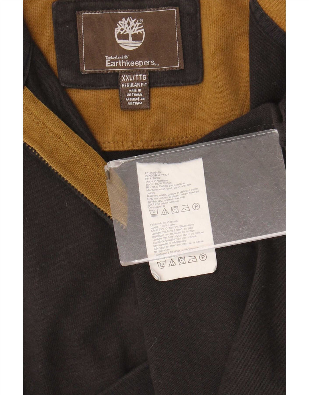 Мужской свитшот с воротником на молнии Timberland Earthkeepers 2XL коричневый