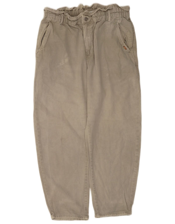 Женские укороченные джинсы Zara с высокой талией EU 44 XL W34 L25 Хаки