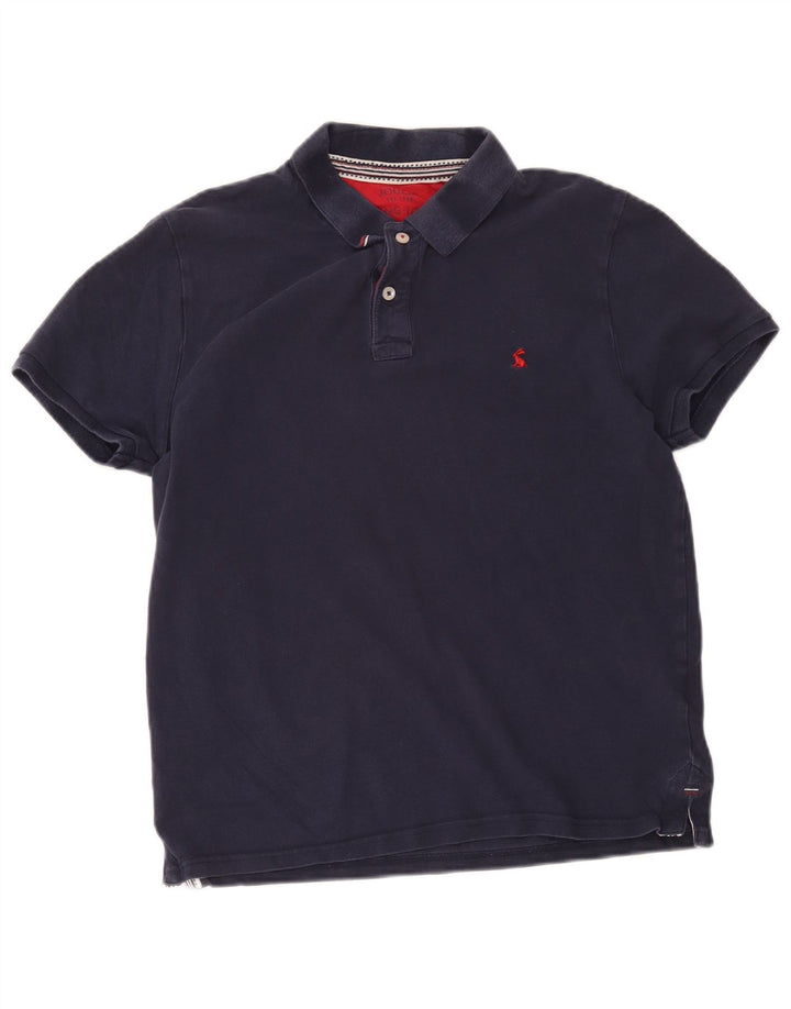 Мужская рубашка поло Joules Slim Fit среднего размера, темно-синяя, хлопковая