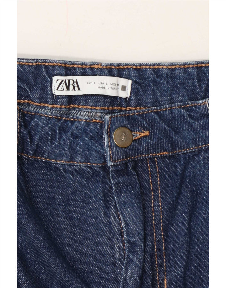 Женская джинсовая юбка Zara, большая W30, синяя