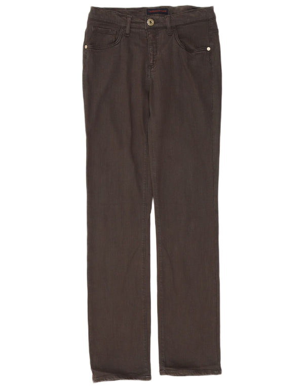 Джинсы Trussardi Jeans Женские прямые повседневные брюки W27 L31 Коричневые лиоцелл