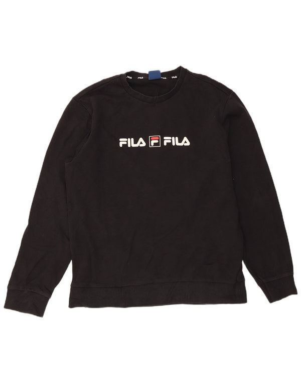 Fila Мужской свитшот с рисунком 2XL Черный