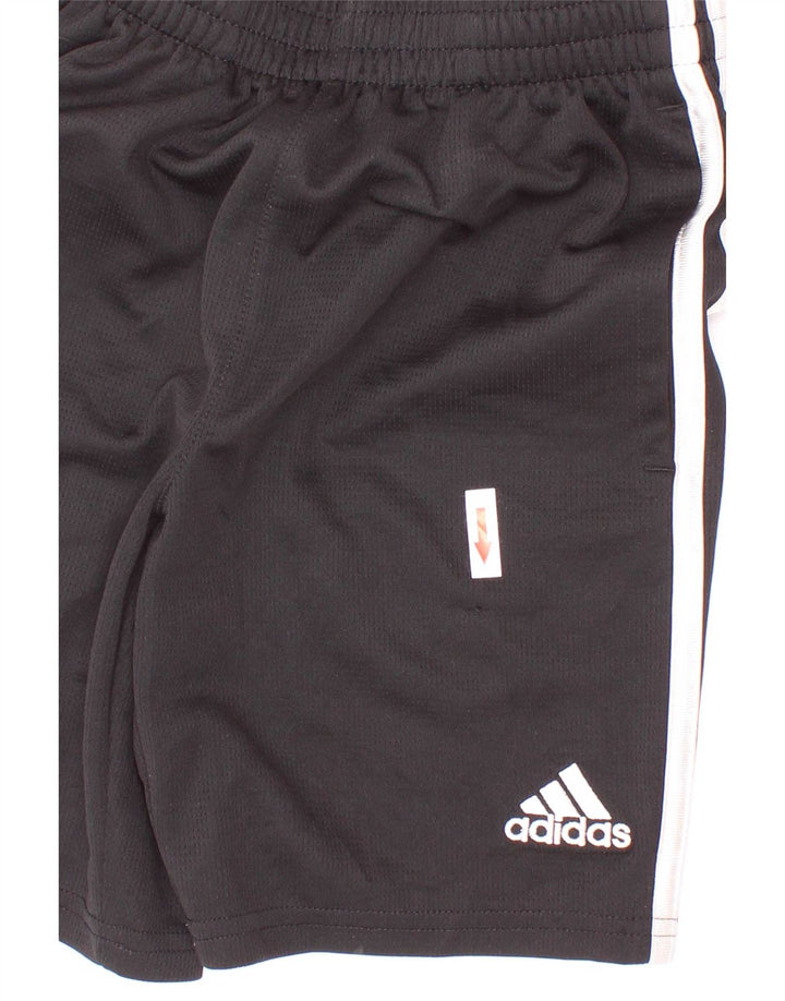 Спортивные шорты Adidas для мальчиков 7-8 лет, маленькие черные из полиэстера