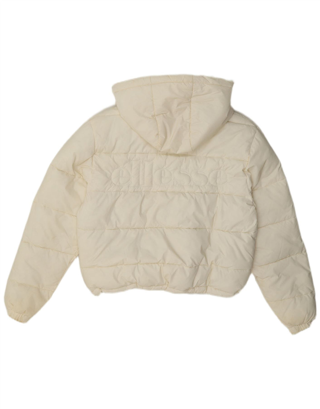 Ellesse Женская утепленная куртка оверсайз с капюшоном UK 8 Small Off White
