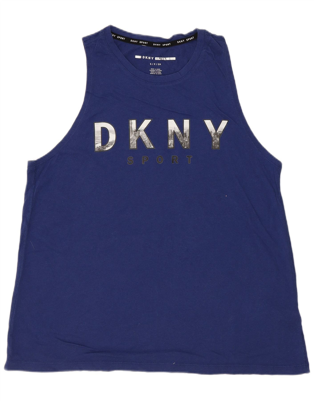 DKNY Мужской жилет с рисунком, маленький синий, хлопок