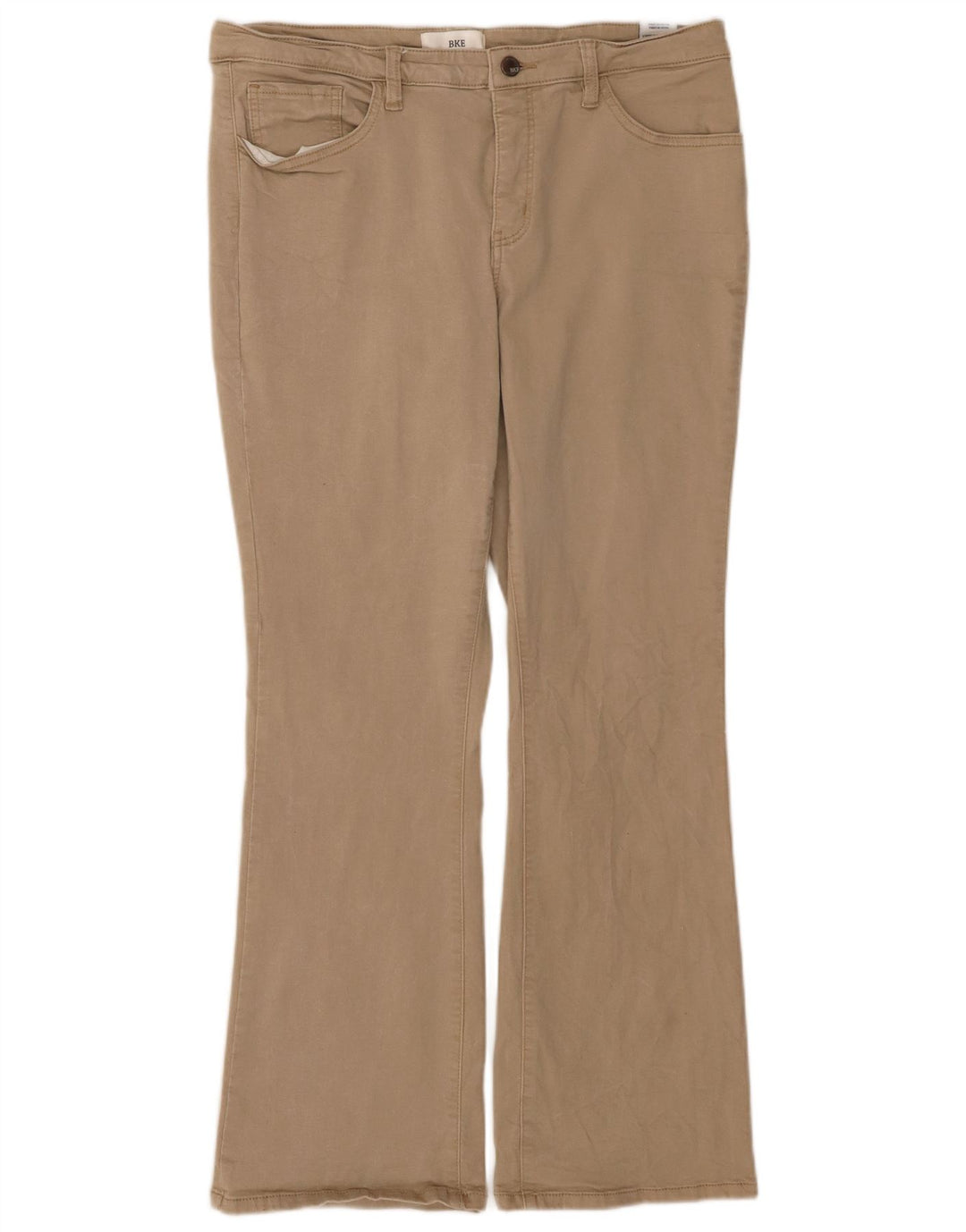Женские повседневные брюки BKE Bootcut W33 L31, бежевый хлопок