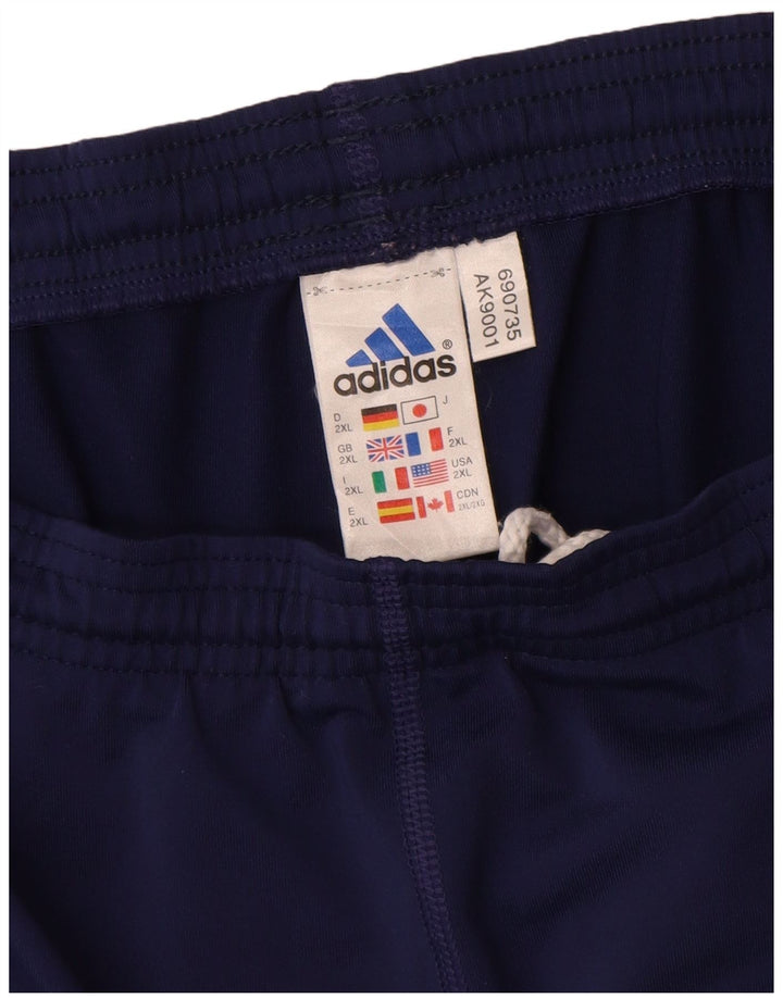 Мужские спортивные шорты Adidas 2XL темно-синие из полиэстера