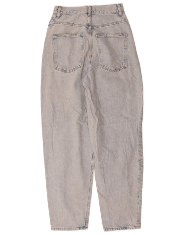Женские зауженные джинсы с высокой талией Zara EU 36 XS W26 L29, синий хлопок