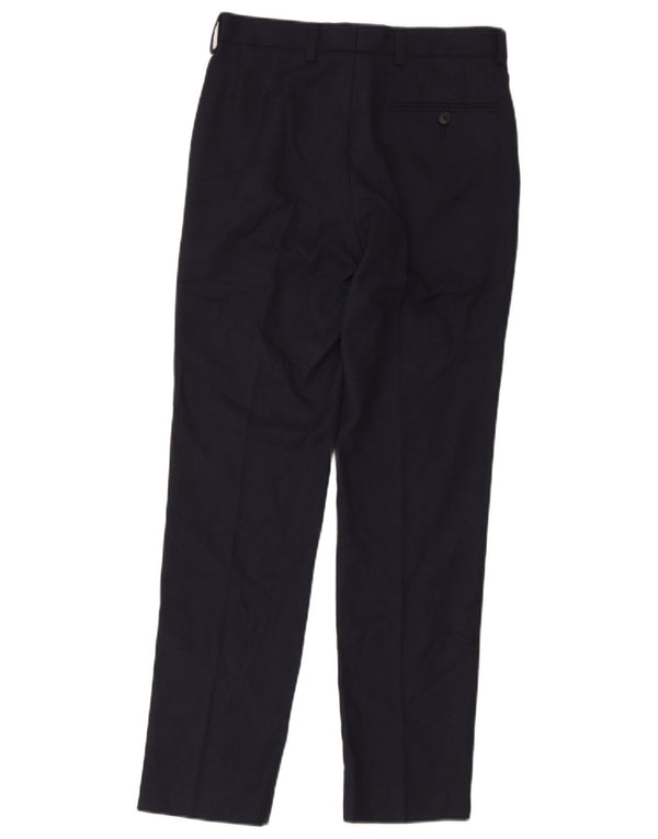 Marks & Spencer Mens Slim Fit Chino Trousers W28 L31 Navy Blue Spotted