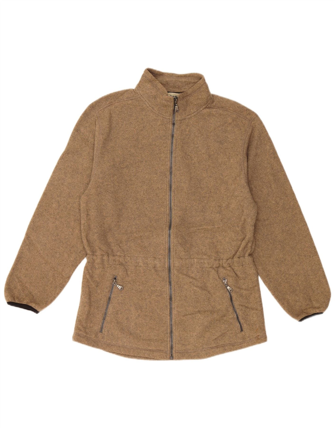 Женская флисовая куртка EDDIE BAUER UK 14, средний коричневый полиэстер