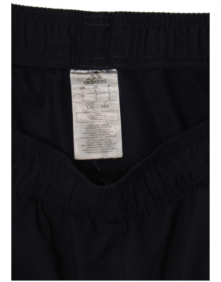 Мужские спортивные шорты Adidas, большие темно-синие, полиэстер