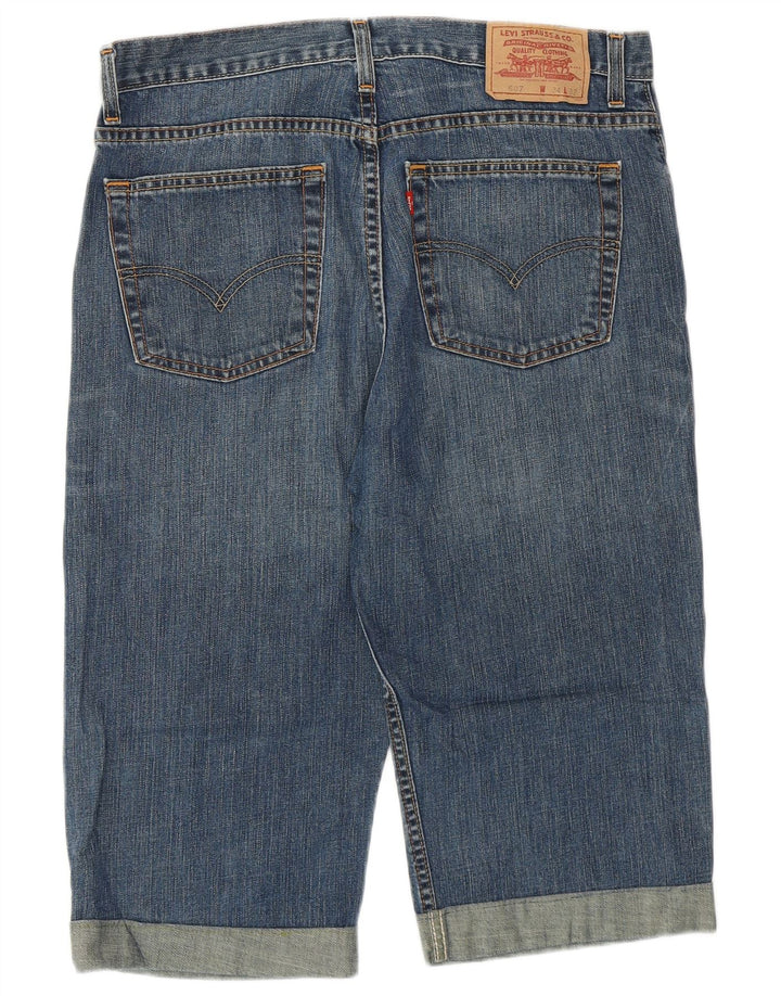 Женские джинсовые шорты Levi's 607 Regular W34, большие синие