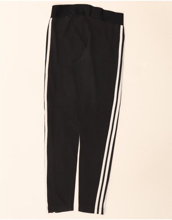 Женские леггинсы Adidas UK 8/10, маленькие, черные, хлопковые