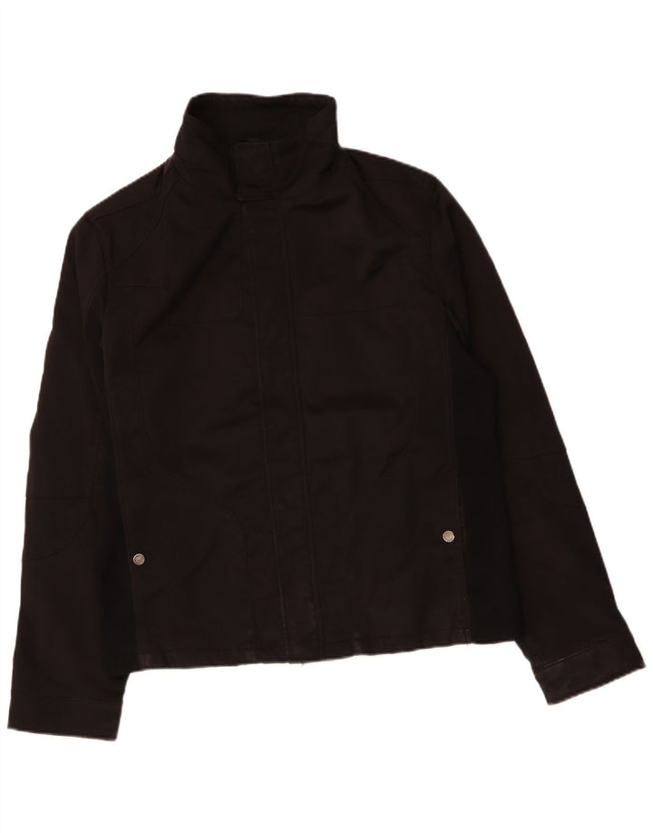 ZARA Mens Bomber Jacket UK 44 2XL Black Polyester