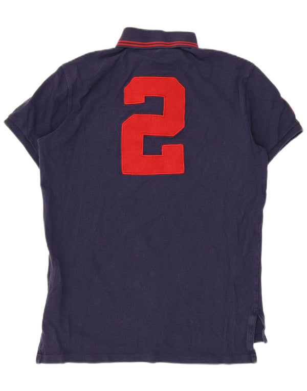 Мужская рубашка-поло для регби Polo Ralph Lauren, маленькая, темно-синяя