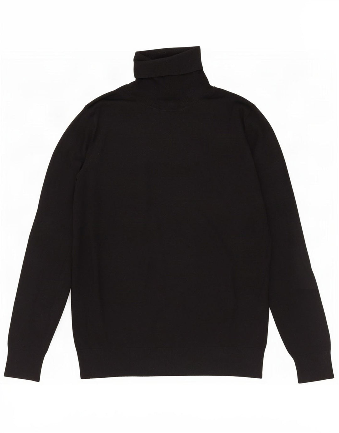Женский джемпер с высоким воротником Massimo Dutti UK 14, большой черный шелковый